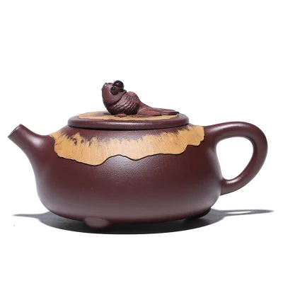 Purple Mud Pot Yixing Zisha чайник знаменитый ручной работы чайный набор кунг-фу Hong Yun Dang Tou JingZhou Shipiao горшок Золотая рыбка меняющий цвет чайный горшок - Цвет: Purple Mud Pot