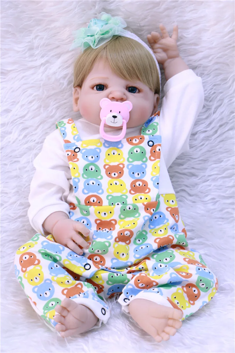 Реалистичная кукла bebes rebon игрушки для девочек с рисунком медведя детская одежда