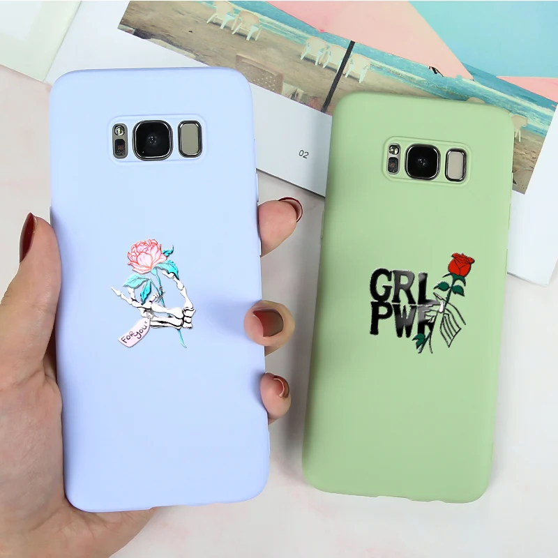Чехол для Samsung A50 2019 матовый чехол Galaxy A30 A40 A70 A10 A20 A7 2018 A6 A8 Plus задняя крышка