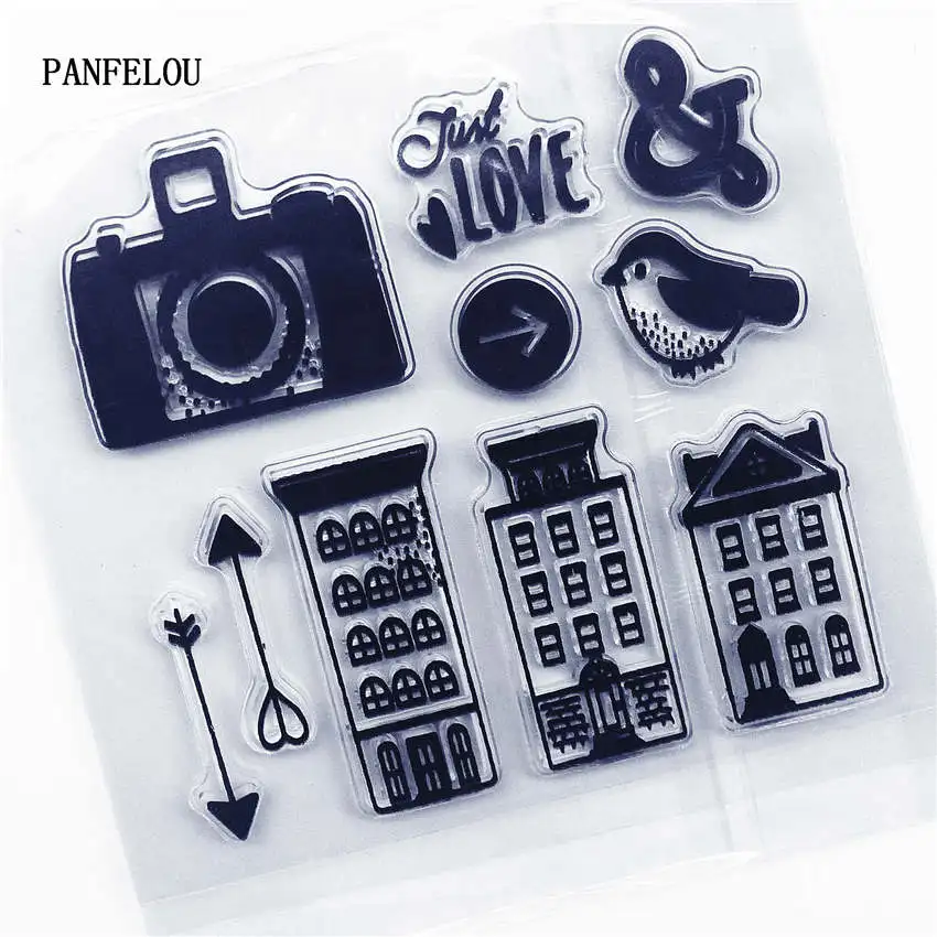 PANFELOU City of camera прозрачный силиконовый штамп/печать DIY Скрапбукинг/фотоальбом