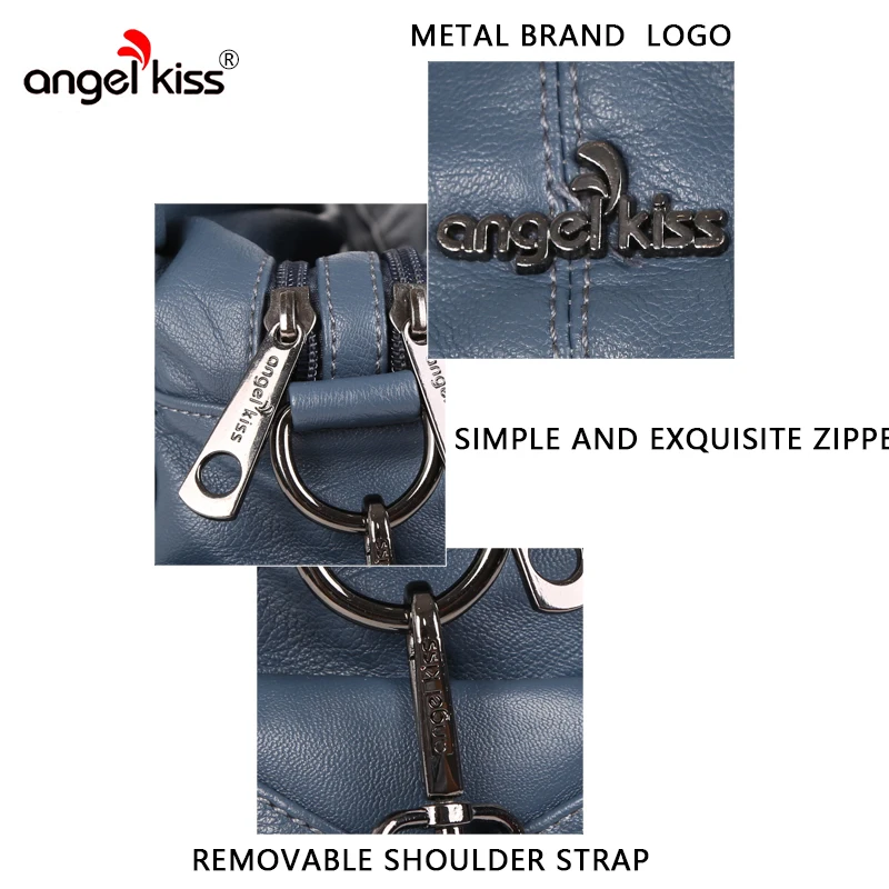 Бренд Angelkiss, женские сумки через плечо, вместительные сумки, сумки для женщин, искусственная кожа, моющаяся сумка через плечо, роскошная сумка, женские сумки, дизайнерская сумка-тоут