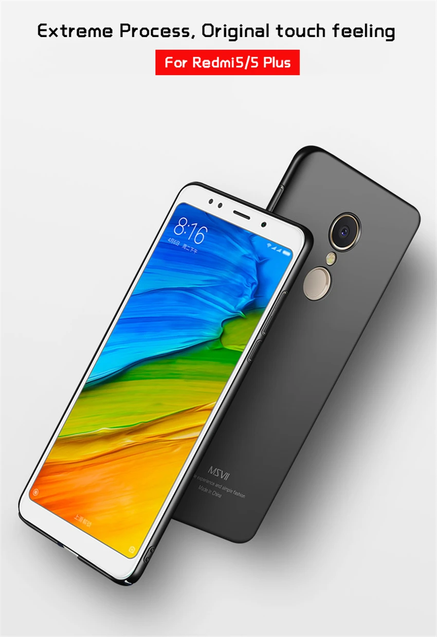 Для Xiaomi Redmi 5 Plus чехол MSVII Тонкий матовый чехол для Xiaomi Redmi 5 Plus чехол Haed держатель Крышка Xiomi Xiami Redmi5 Plus чехол