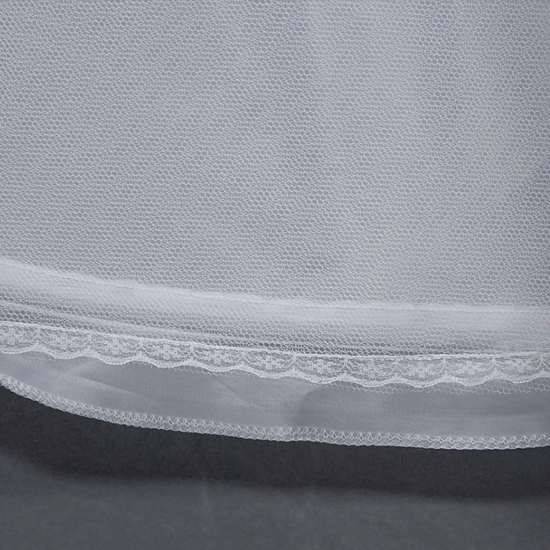 Yanstar пышная бальная Юбка Свадебные Underskirt кружева край юбки трехъярусное длинные