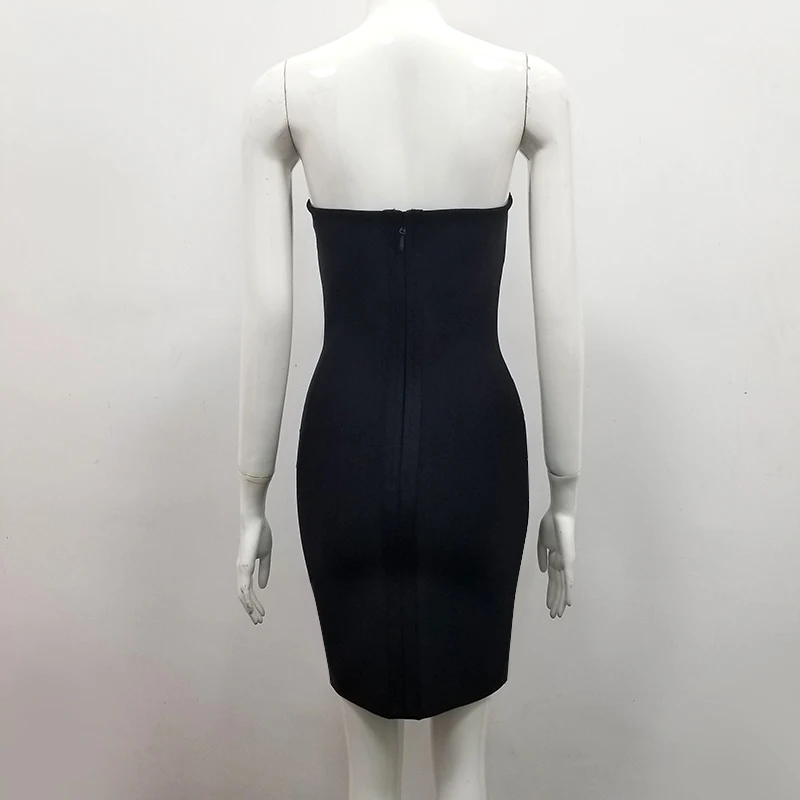 Summer Style Sexy Strapless Striped Mesh Bandage Dress 2018 Knitted Elegant Designer Party | Женская одежда