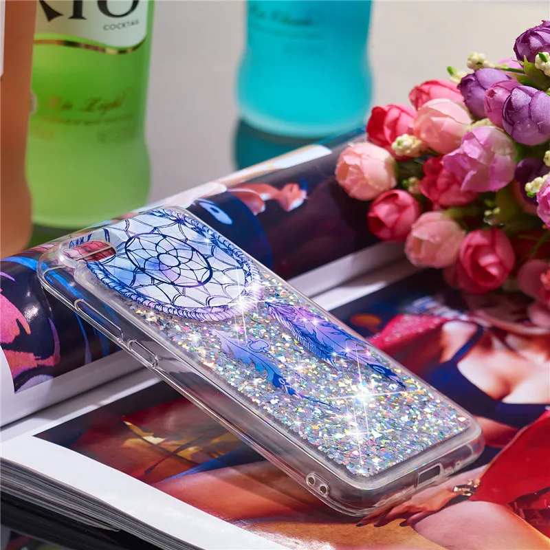Чехол для huawei Honor 7A DUA-L22 5,4", силиконовый чехол с динамическим жидким блеском, чехол для huawei Y5, чехол для телефона s