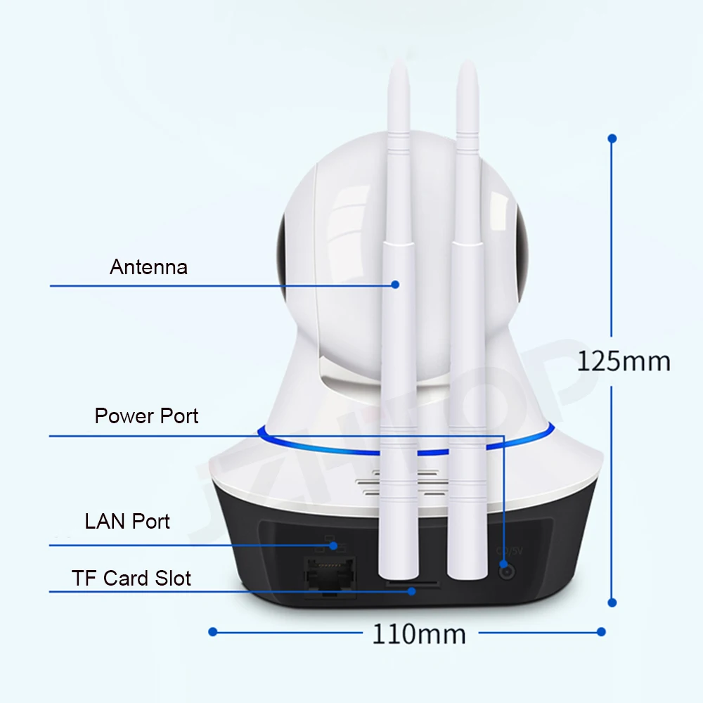 Купольная IP-камера видеонаблюдения 2 Мп Wi-Fi 1080P | Безопасность и защита