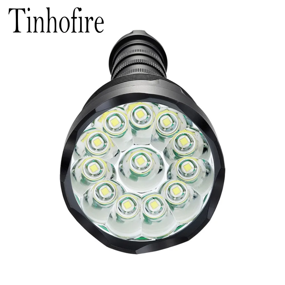Tinhofire CX12 12xT6 12xcree XM L T6 22000 люменов 5 режимный светодиодный фонарик лампа Черная|torch