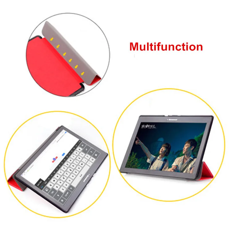 Чехол для планшета Lenovo Tab 2 10 1 дюйма с подставкой откидной крышкой A10 70F X30F TAB3