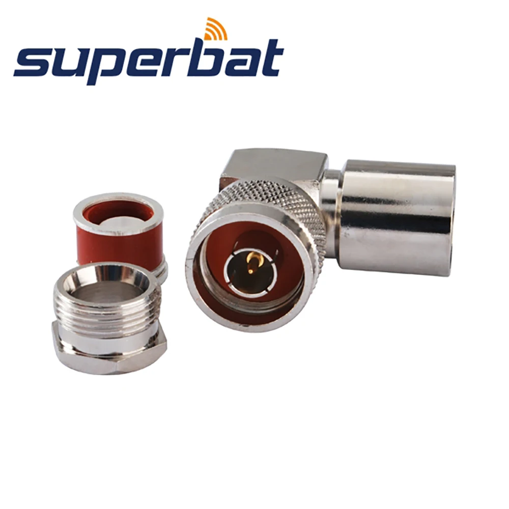 Superbat N Male Clamp Right Angle RF Coaxial Connector for Cable RG213,RG8,LMR400