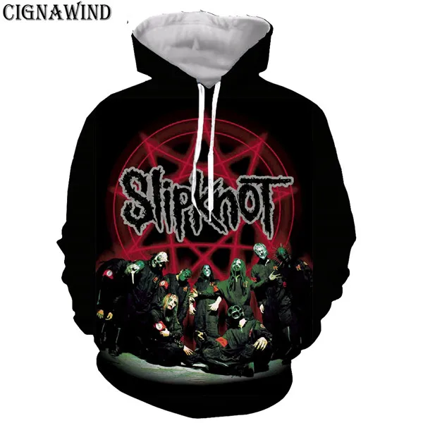 Новая Толстовка в стиле Харадзюку Мужская/Женская Хип-Хоп Группа Slipknot 3D толстовки с принтом толстовки с длинными рукавами уличная одежда топы - Цвет: 09