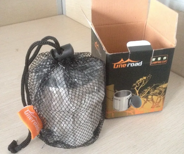 Портативная походная чашка на открытом воздухе Складная ручка вакуумные чашки