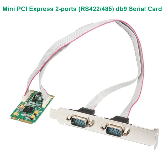 Mini PCI e 2 порта RS422/485 последовательная карта/EXAR 17V352/порт с защитой от