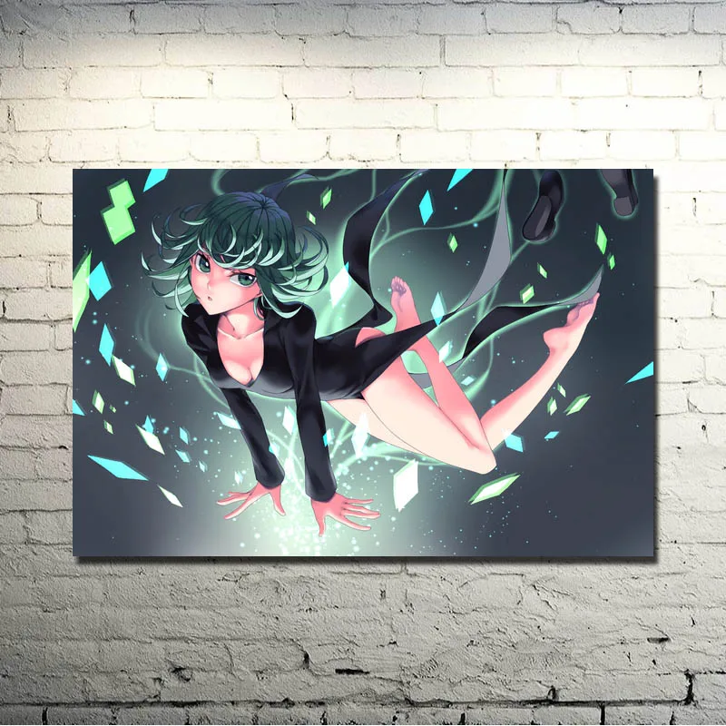 One Punch Man искусство шелковая печать 13x20 32x48 Японские Аниме картины для гостиной