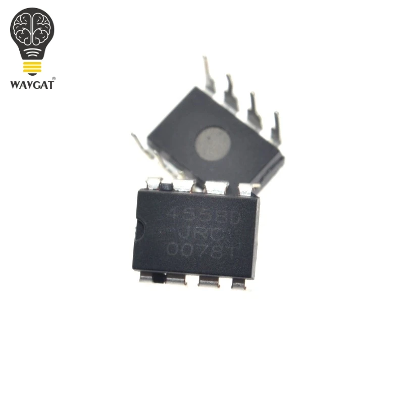 100PCS JRC4558 4558 4558D DIP-8 Integrate IC Chip DUAL OPERATIONAL AMPLIFIER Original and NEW | Электронные компоненты и