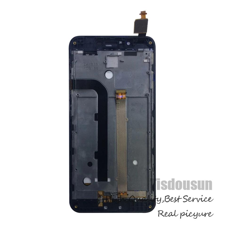 5.0 Inch LCD Display Glass Panel Touch Screen Digitizer Assembly +frame Replacement For Asus ZenFone Go ZC500TG Z00VD | Мобильные