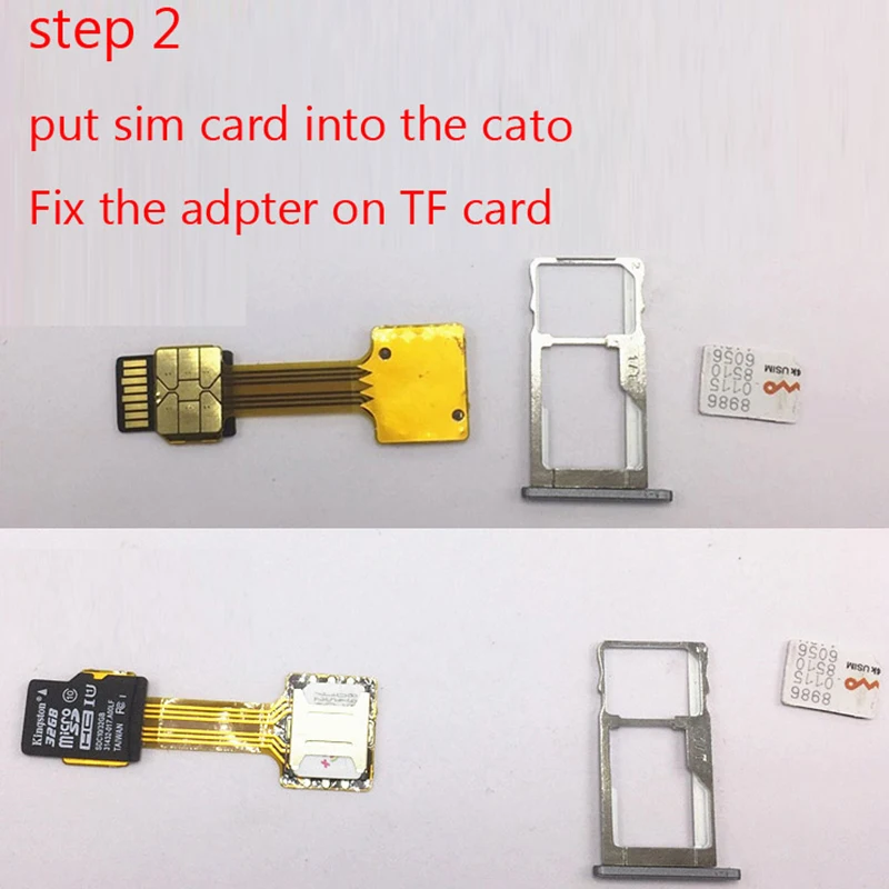 Для Android удлинитель 2 микро удлинитель адаптер двойной Micro SD адаптер Micro SIM карта гибридный двойной для samsung S7/S7 Edge/S8/E5