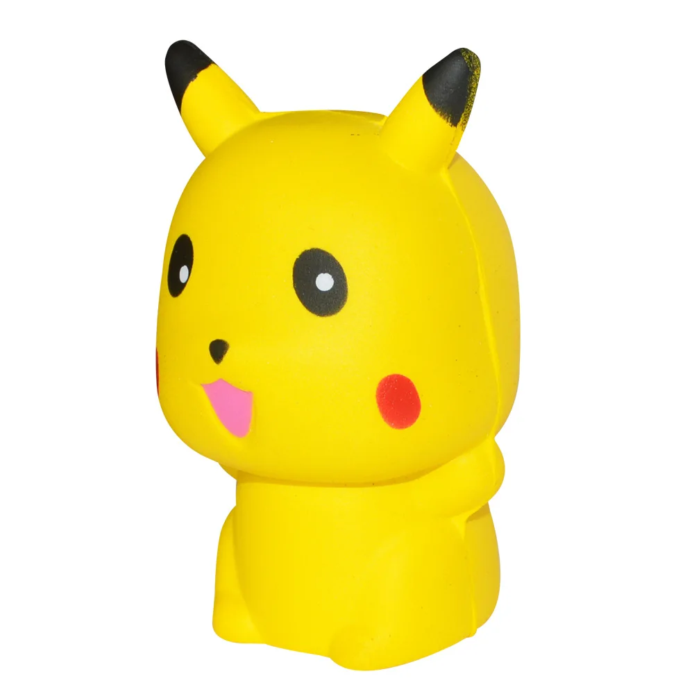 Цвет: желтый Jumbo Pikachu мягкая галактика медленно поднимающаяся мультяшная кукла сжимающая антистрессовые игрушки хлеб игрушка для снятия стресса для детей - Цвет: Цвет: желтый
