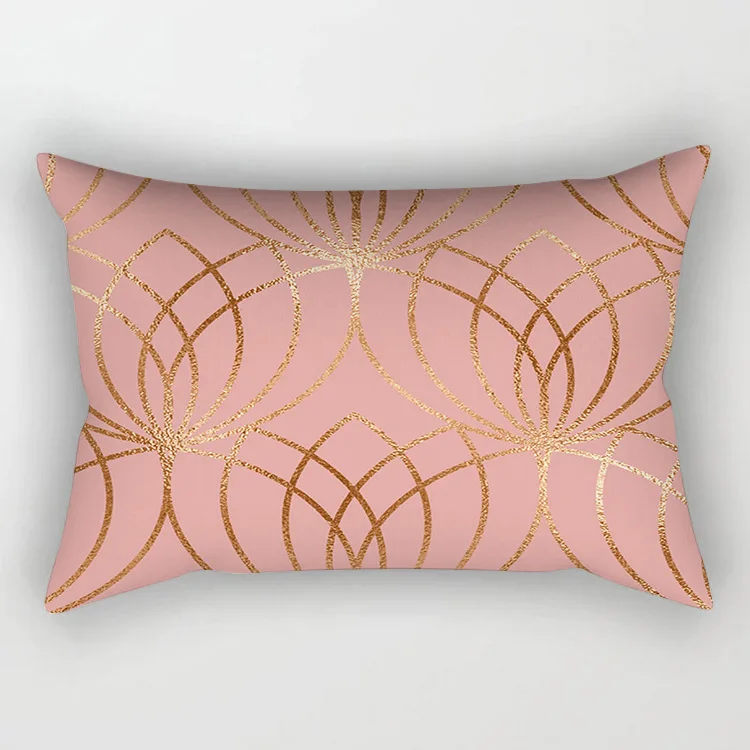 6--NO Pillow core SENNLLJUNG 30*50 см прямоугольник Терилен декоративные пледы наволочка с геометрическим узором полосатый принт Цветок Наволочка для дома - Цвет: 6--NO Pillow core