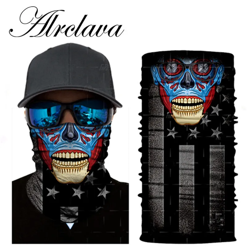 Скелет серии клоун Бандана Балаклава Открытый Охота дыхание мотоцикла Велоспорт