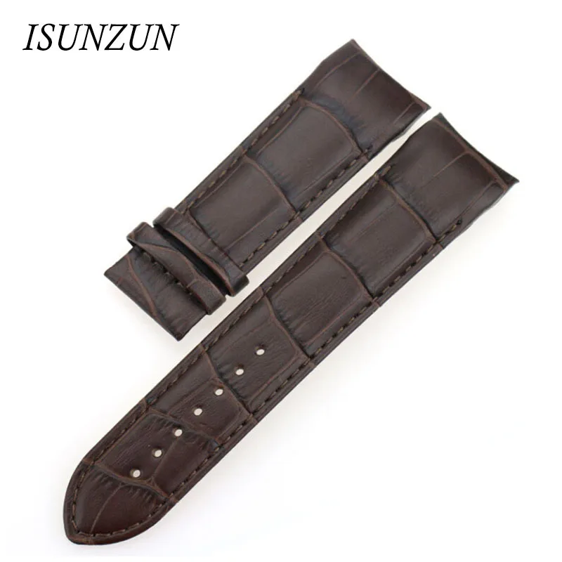 ISUNZUN ремешок для часов Tissot T035 мужские ремешки для часов из натуральной кожи ремешок для часов Nato кожаный ремешок модные ремешки для часов 1853