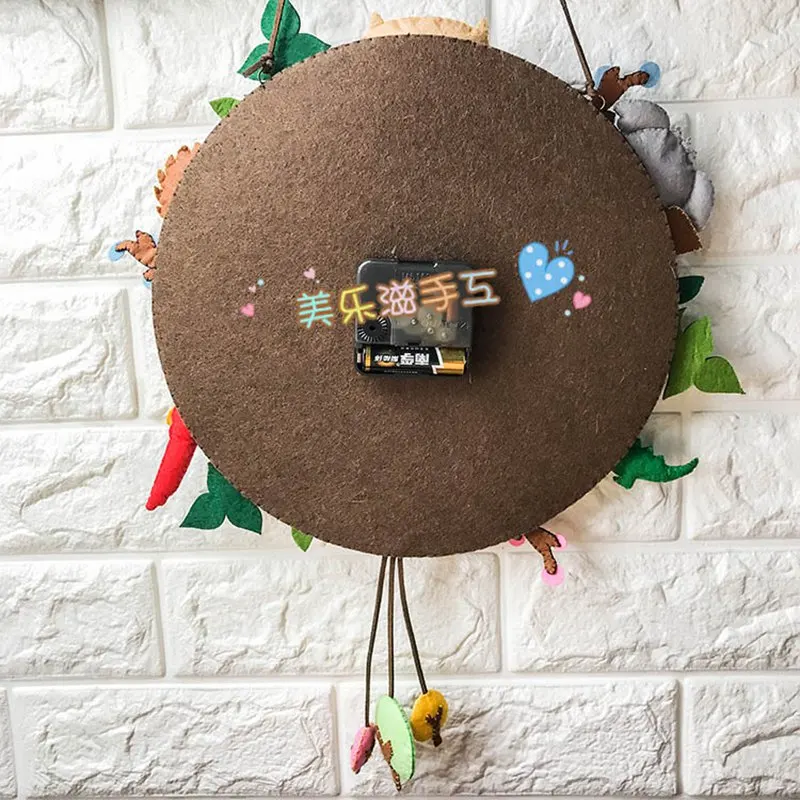 Настенные часы с животными 32x40 см ручной работы для детей спальни украшение