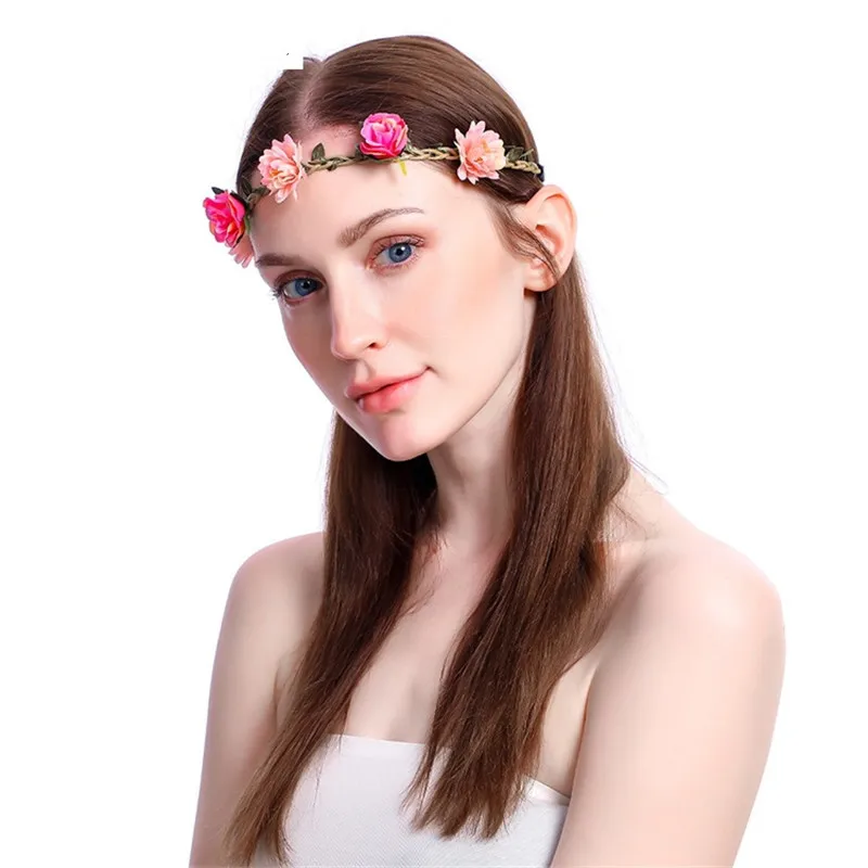 WPCZQVZA Горячие продажи женский цветочный ободок модный классический венок для волос для женщин элегантной невесты свадебной вечеринки аксессуар для волос.