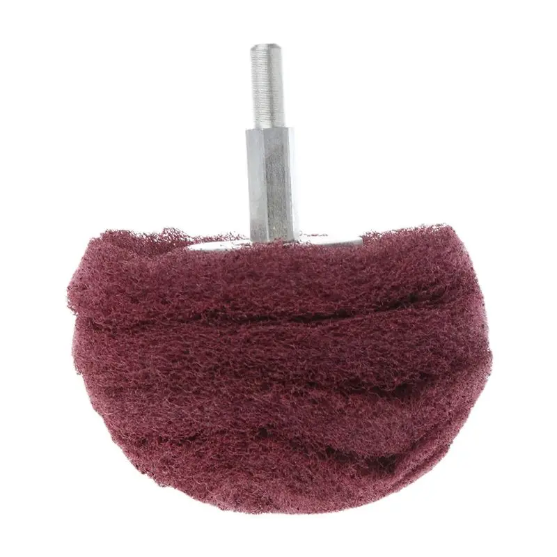 

1Pc 6mm Shank Scouring Pad Grinding Head Power Tool Accessories Nylon Fiber Polishing Wheel Grinder Brushes Tool