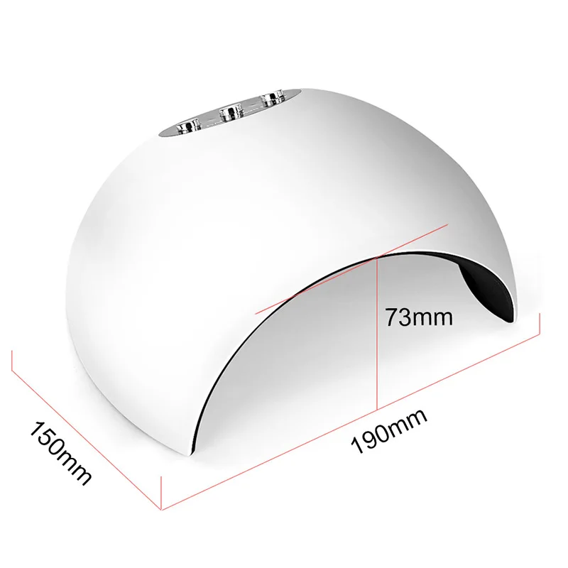 Genailish 24W LED UV white lamp nail dryer automatic sensor Double light Manicure Gel Polish Nail Art Tools SUN8X-004 | Красота и