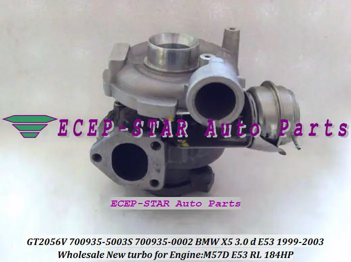 Турбокомпрессор GT2056V 700935 5003S 0001 11657785991 11657785993 для BMW X5 E53 99 m57d RL 3.0L 184HP|turbocharger