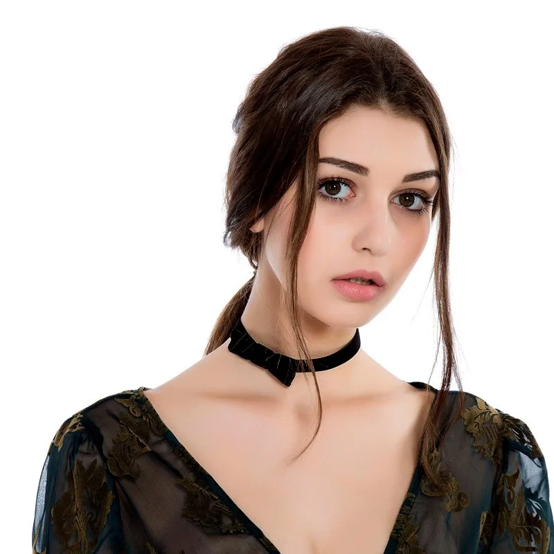 SULEMON Женская чокер Модная бижутерия Femme кружевные Чокеры ожерелья для женщин
