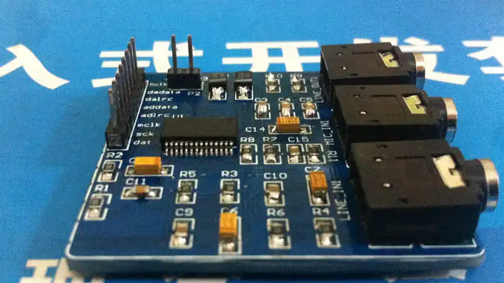 Free shipping high quality WM8731 module TLV320AIC23 audio 8731 WIFI voice raspberry pie sound card | Инструменты