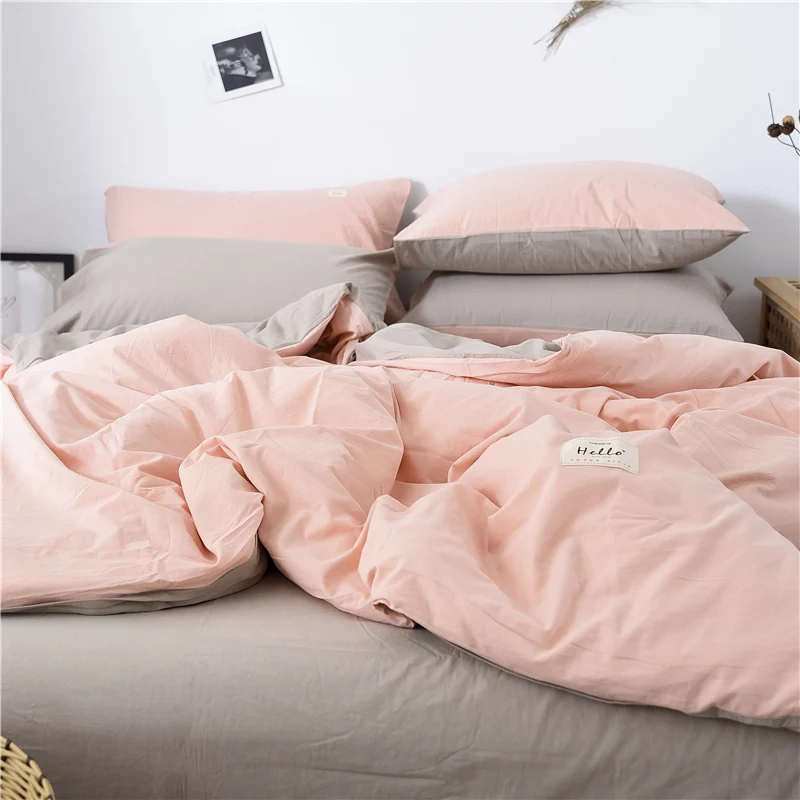 100% хлопковое постельное белье с эффектом потертости предварительно промытое