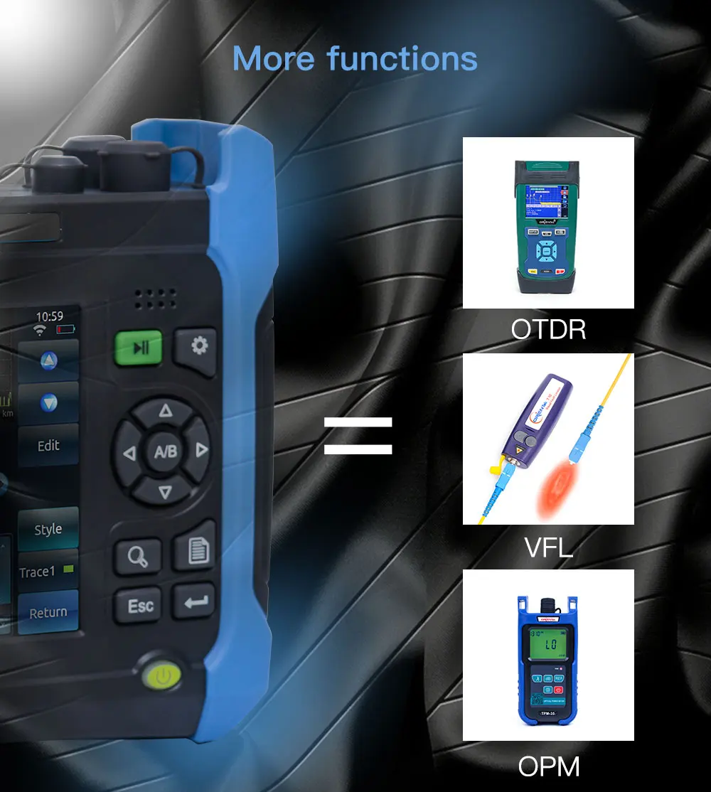Orientek K70 рефлектометр SM/1490 PON/SM& MM OTDR+ оптический Мощность метр+ 10 мВт VFL, оптический измеритель коэффициента отражения методом временных интервалов, использовав интеллектуальную связь Smart Link карта