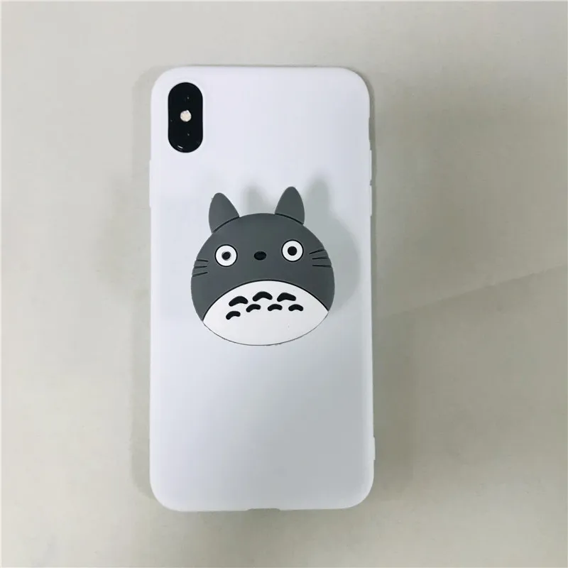 Totoro Чехлы для samsung Galaxy Note 9, Note 8, 3, 4, 5, note9, мягкий силиконовый чехол из ТПУ, 3D держатель для телефона - Цвет: Totoro