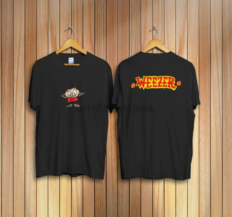 Винтажная 90s WEEZER американская рок группа 1997 промо тур футболка|Мужские футболки| |