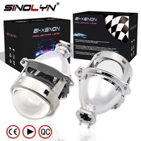 sinolyn projector lenses bi xenon 3 0 inch lens for h7 h4 headlight metal super hid car light lens headlamp tuning car products