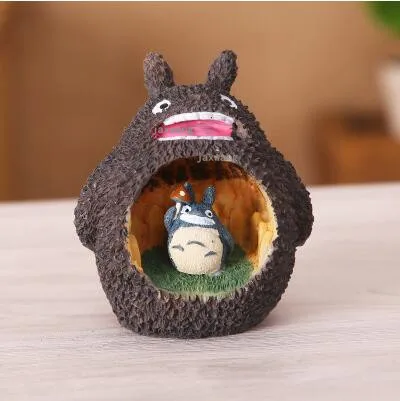 Милый ночник Totoro из смолы, Детская лампа, ночник, ночник, светодиодный светильник, детская комната, C9XQ3Z - Испускаемый цвет: C