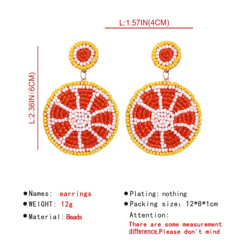 Lalynnlys Cute Cherry Watermelon Pineapple Drop Earrings New Fashion Rhinestone Fruit Dangle Earrings Ear Accessories Hot E60491