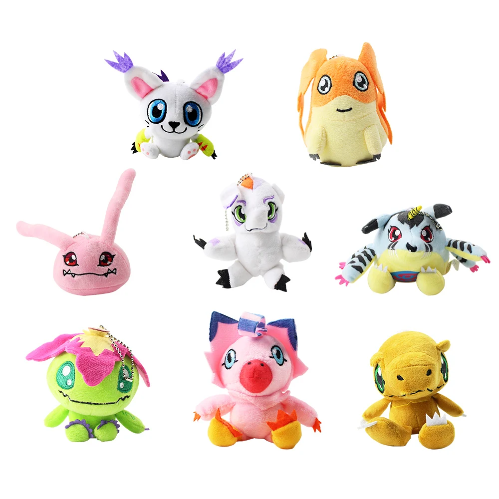 Digimon плюшевая игрушка Patamon Palmon Piyomon Tailmon Gomamon Koromon Gabumon Agumon Мягкая кукла-чучело плюшевая подвеска брелок
