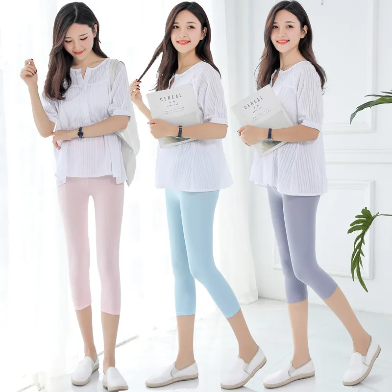 Повседневные женские брюки 2018 новые свободные винтажные Капри с высокой талией и