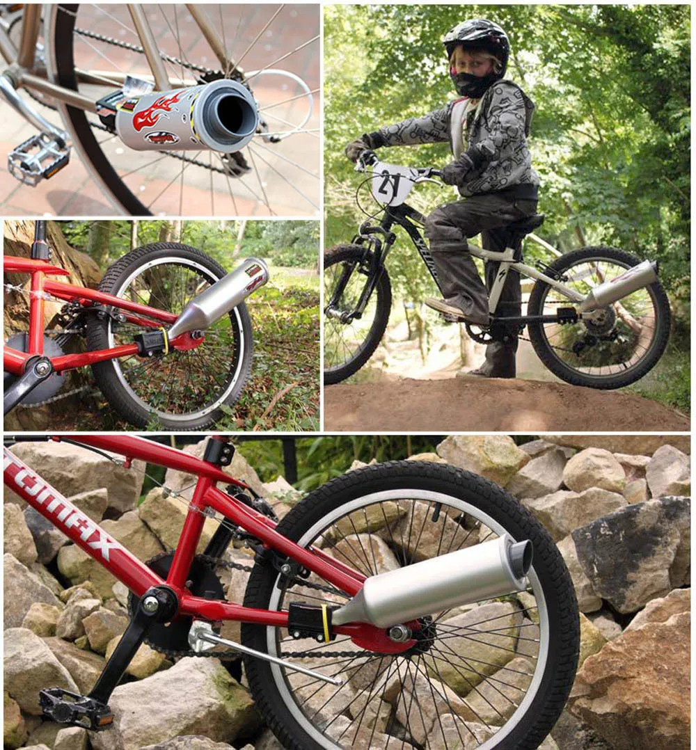 High quality Bike Turbo Pipe Exhaust System Sound Motorcycle Megaphone Cover Portable Durable accessories | Спорт и развлечения