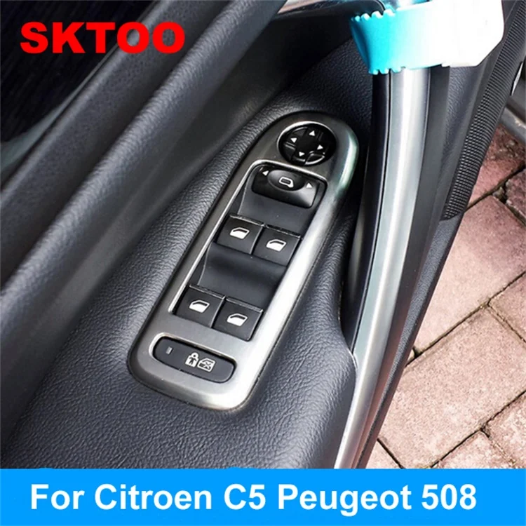 SKTOO для 2015 Peugeot 508 Citroen c5 аксессуары двери стеклоподъемник защита хромированная