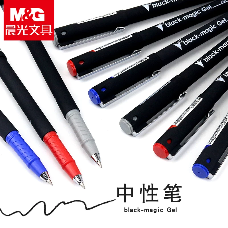 Ручка гелевая M & G AGP13902 3/6/9 шт. 0 5 мм черная синяя красная|Гелевые ручки| |