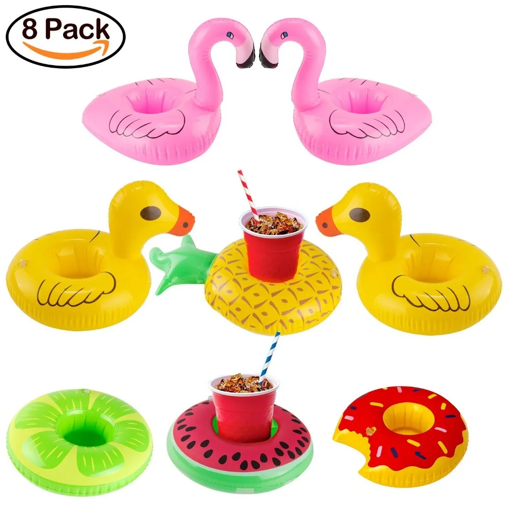 Летний надувной держатель для напитков 8 упаковок поплавки бассейна