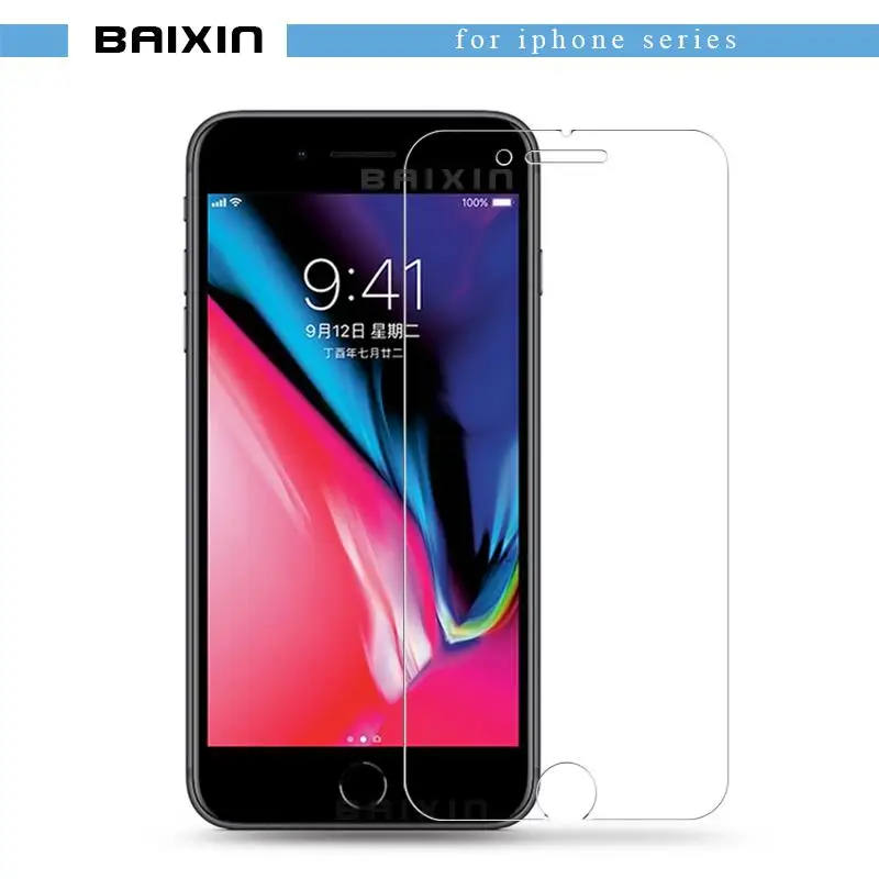 Baixin 10 шт для iphone 8 7 6 6s закаленное стекло Защита экрана X XS XR 4 5 5c plus усиленная