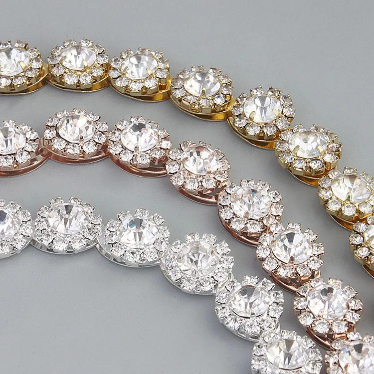 

SLBRIDAL Wired Clear Crystals Rhinestones Ribbon Wedding Headband Bridal Stuio Hair Accessories Bridesmaids Girls Gift Women