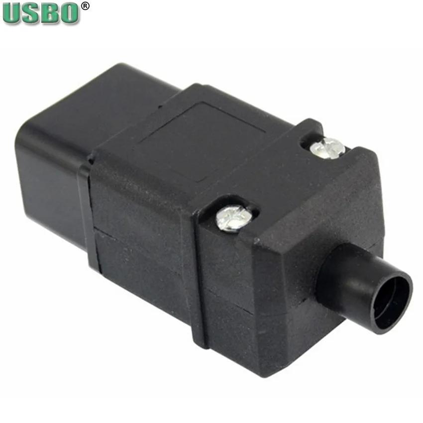 Черный адаптер IEC320 C19 C20 для подключения ИБП pdu кабельный конвертер разъем 16 А 250 В