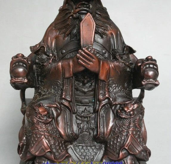 Китайский классический миф чистый Бронзовый дракон король Бог Longwang статуя Будды