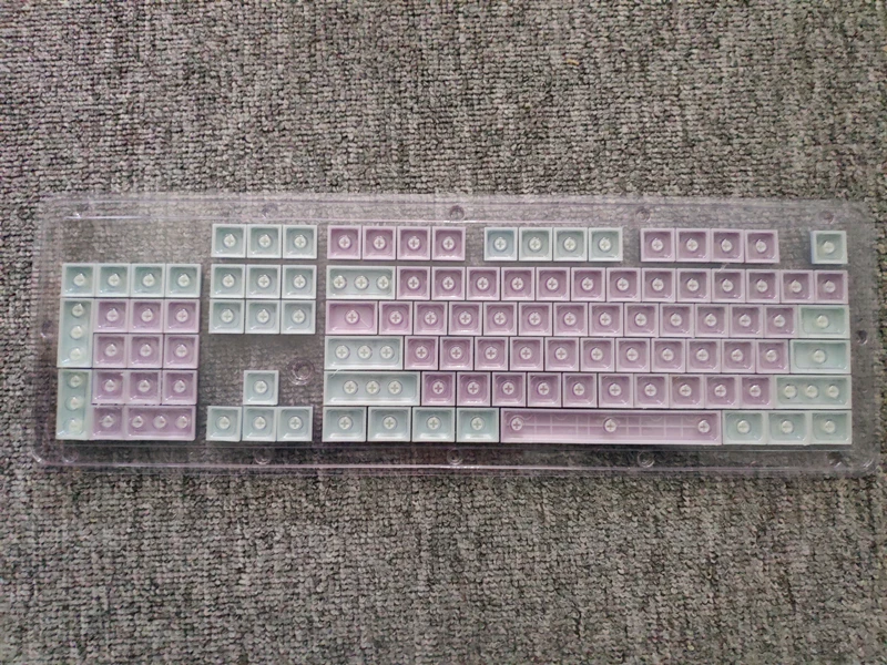 Полупрозрачная двойная съемка PBT 104 KeyCaps с подсветкой для Cherry клавиатура MX Переключатель