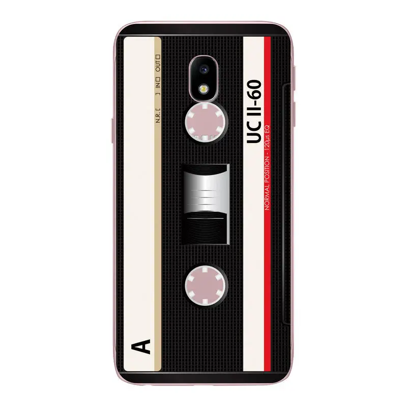 Чехол для Samsung Galaxy J3 J330 J5 j530 J7 j730 2017 Евразия edition Винтаж кассета Клейкие ленты узор
